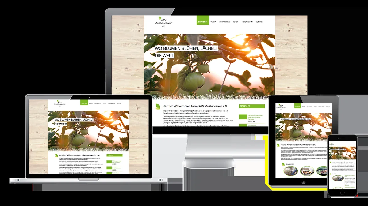 KGV Homepage bestellen